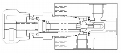 شیر فشار شکن سرراهی 700 بار 1/4